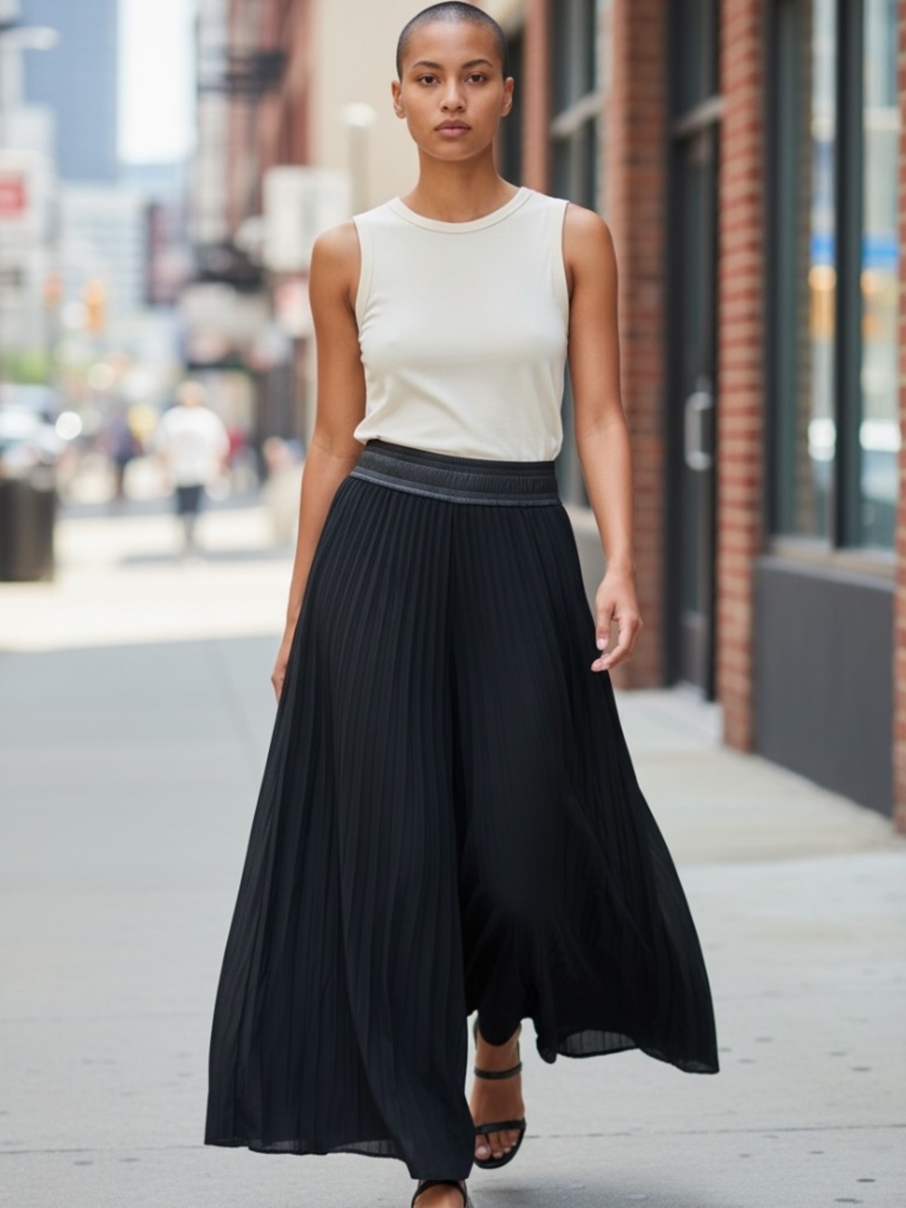 ⭐️Nic +Zoe Black High-Rise Wide Leg Pants - size M - Picture 1 of 8